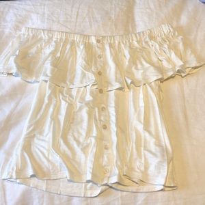 White off the shoulder top